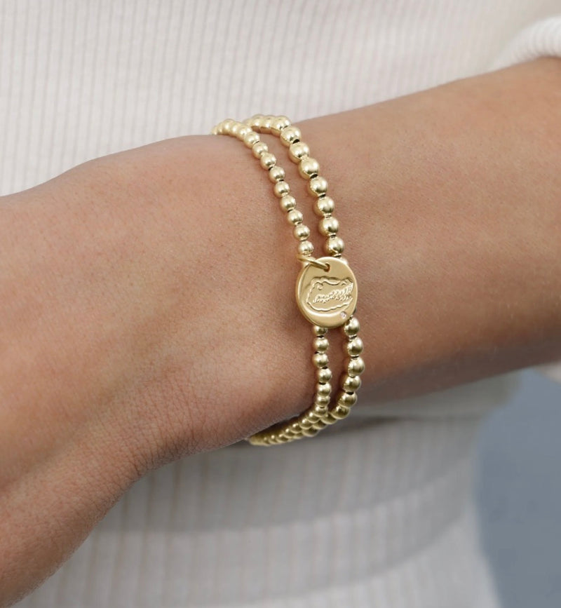 Extends Classic Gold 3mm Bracelet - Florida Disc