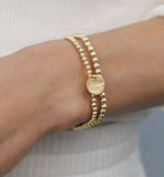 Extends Classic Gold 3mm Bracelet - Florida Disc