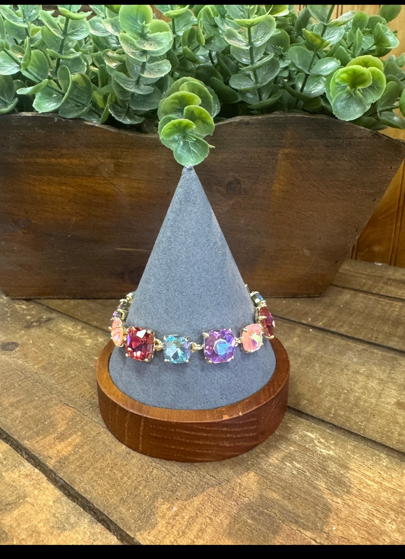 Pastel Multi Color Glass Bracelet