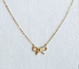 Shine Classy Bow Sterling Necklace