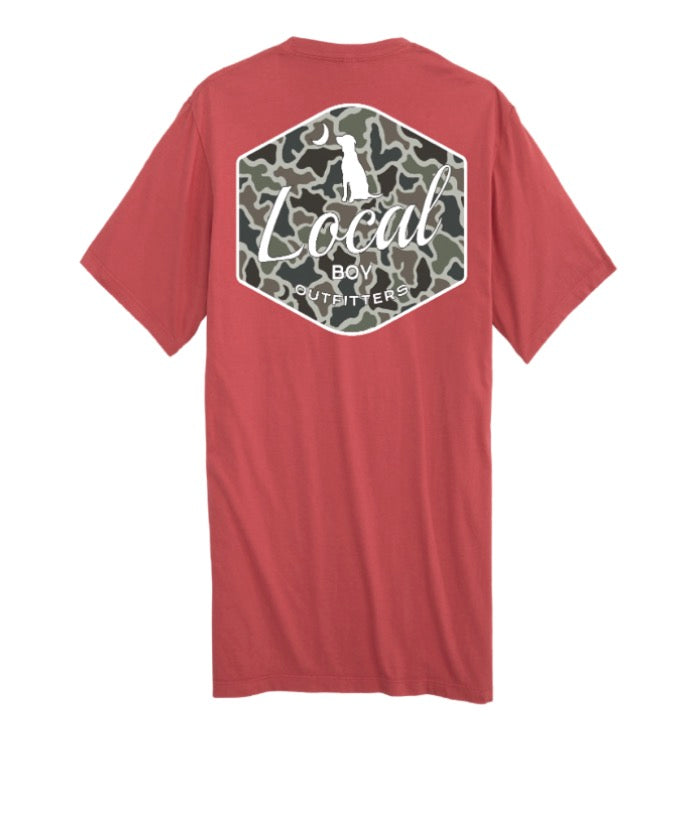 Dog & Moon Camo Badge Tee - Youth