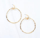 Lydia Hammered Hoop Earrings