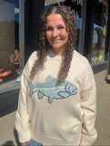 Oversized Fish Graphic Sweater