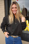 Layla Black Quarter Zip Jacket