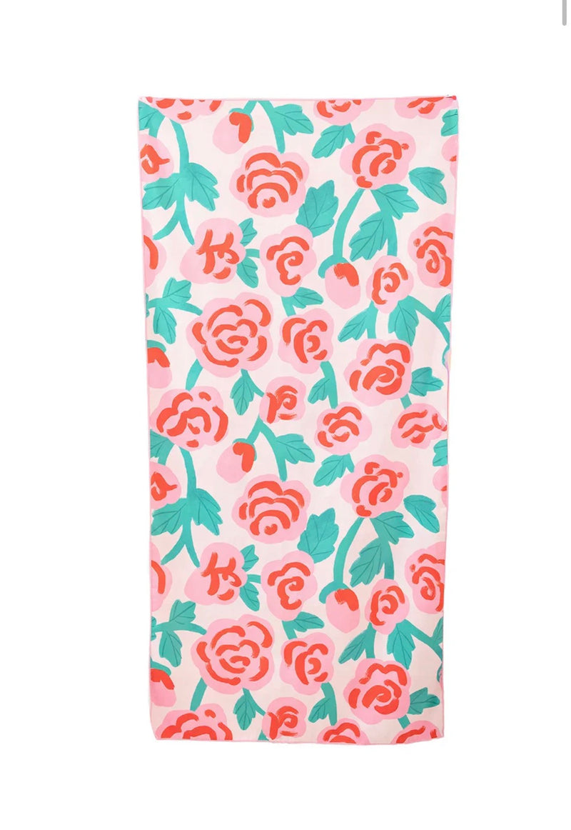 Katy Did Rose All Over Reversible Towel