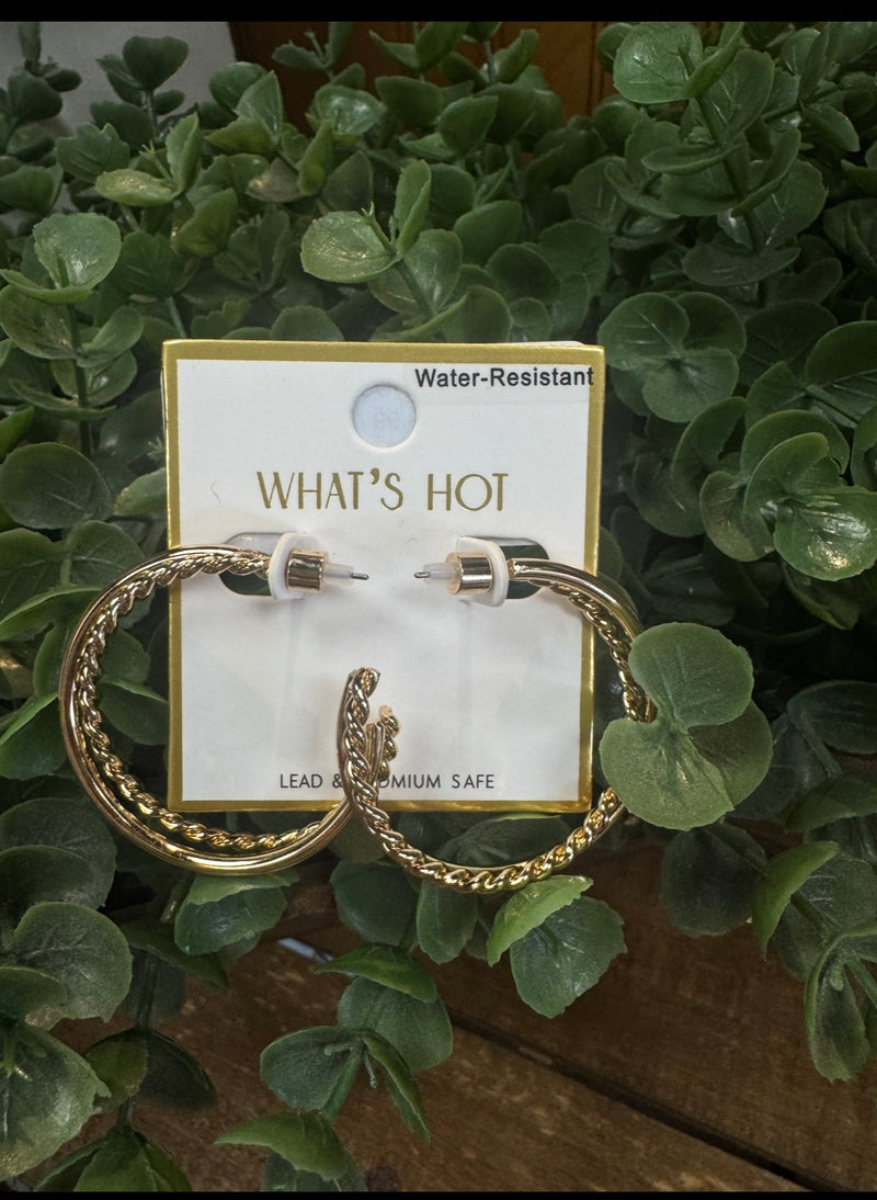 Braided Hoop Earrings