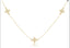 17” Choker Simplicity Chain Gold  - Classic Beaded Signature Cross Gold