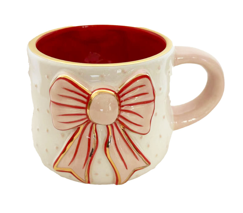 Pink/Red Bow Mug
