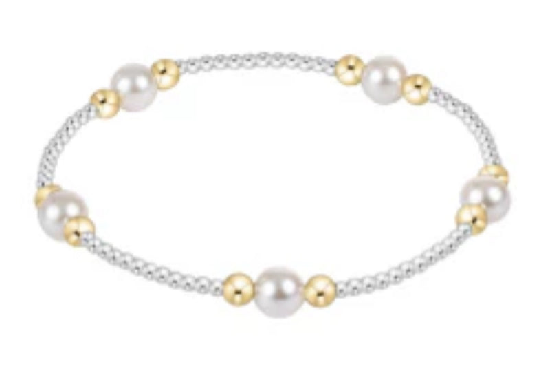 Purpose Pearl 6mm Bead Bracelet - Mixed Metal