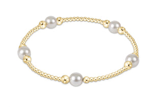 Purpose Pearl 6mm Bead Bracelet - Gold