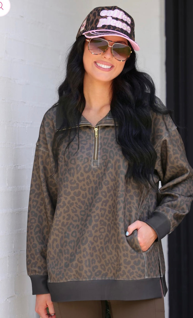 Ashlyn Everyday Pullover Leapord