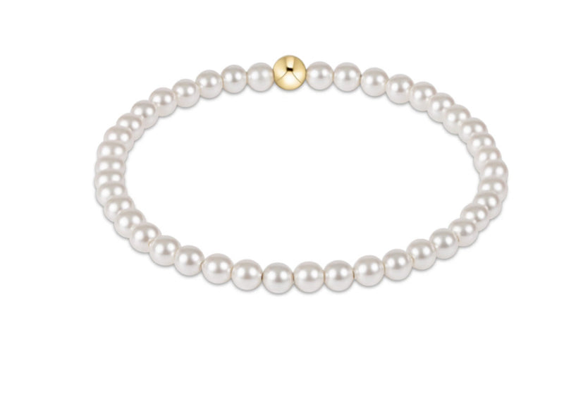 Classic Pearl 4mm Bead Bracelet
