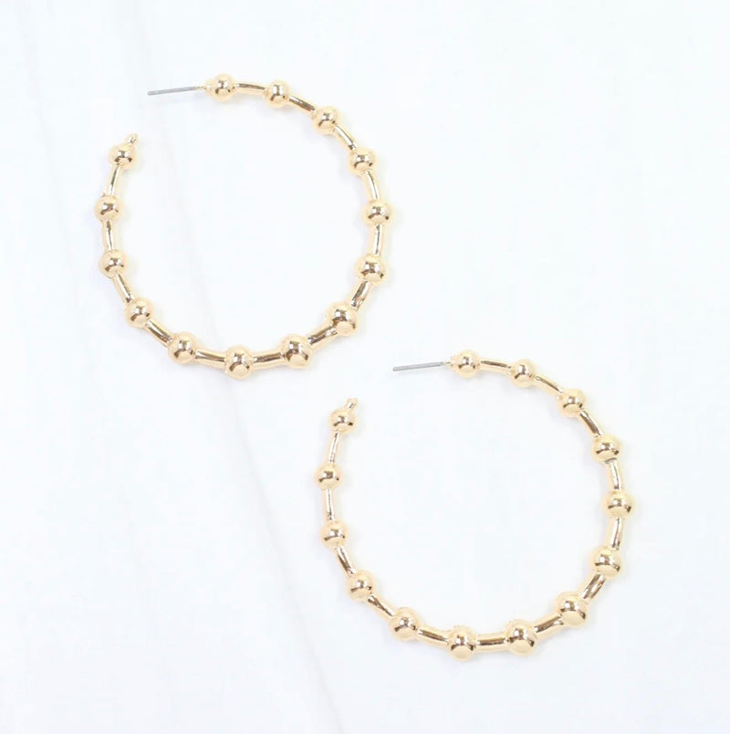 Layne Ball Hoop Earrings
