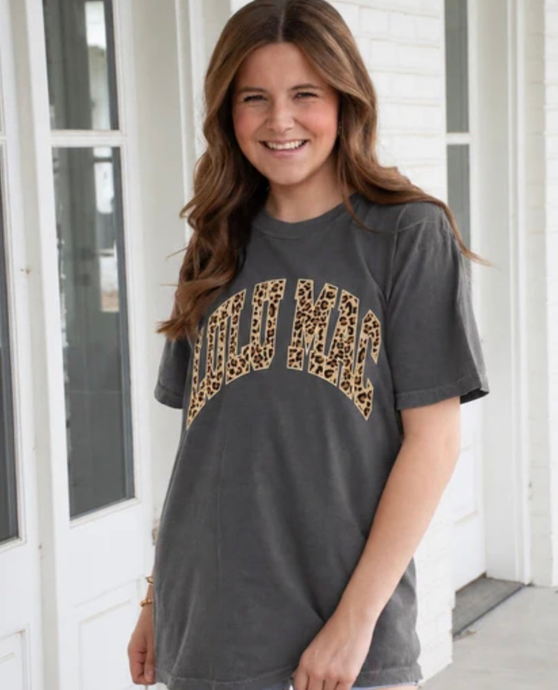 Grey Leopard Lulu Mac Tee