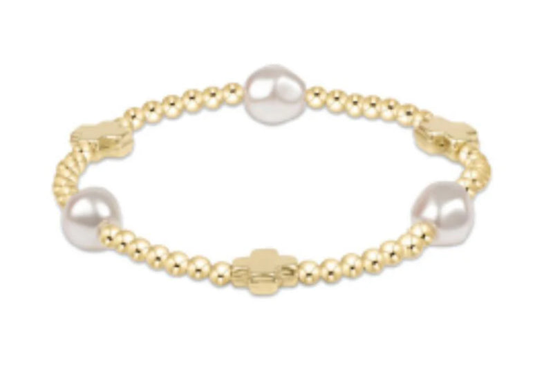 Signature Cross Admire Pearl 3mm Gold