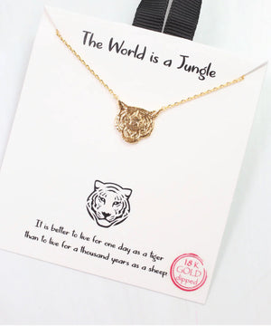 The World Is A Jungle Tiger Necklace