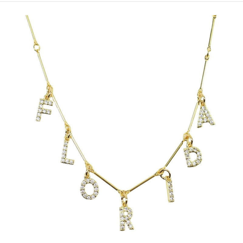 Gators Necklace - Rhinestone