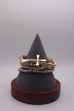 Gold Cross Bracelet Set