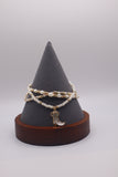 Gold & Pearl Bracelet Set With Charm