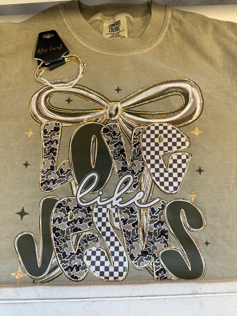 Love Like Jesus Camo Tee