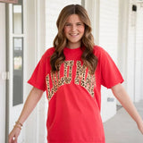 Leopard Lulu Mac Tee - Adult