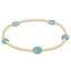 Admire Small Gem 2mm Gold Bracelet - Amazonite