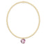 Classic Gold 2mm Bracelet - Reflection Small Charm 02