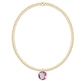 Classic Gold 2mm Bracelet - Reflection Small Charm 02