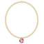 Classic Gold 2mm Bracelet - Reflection Small Charm 10