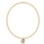 Classic Gold 2mm Bracelet - Reflection Small Charm 11