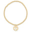 Classic Gold 3mm Bracelet - Guardian Angel Gold Disc