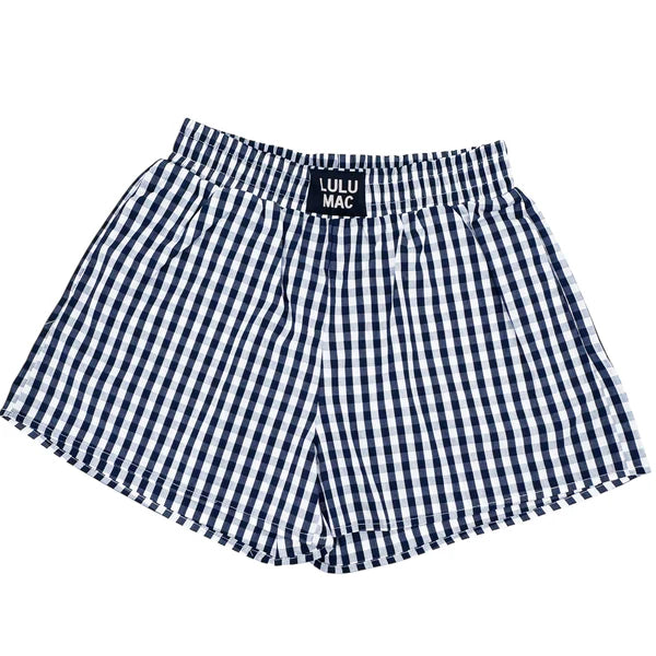 Lulu Mac Gingham Boxer Shorts