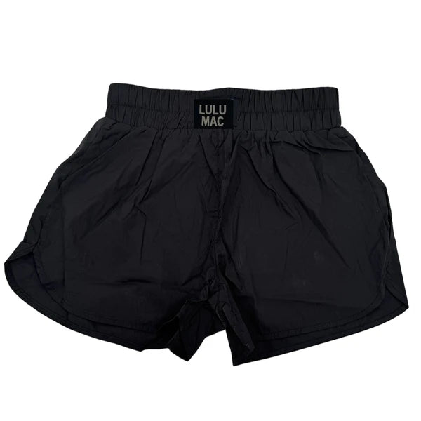 Lulu Mac Kids Solid Black Shorts