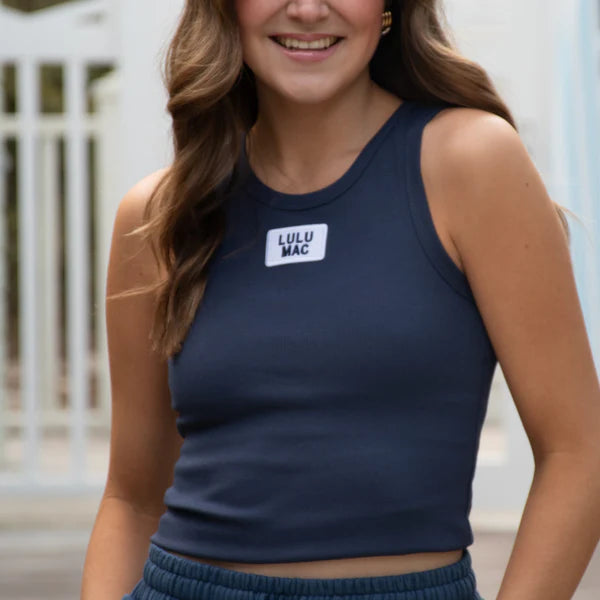Lulu Mac Navy Tank Top