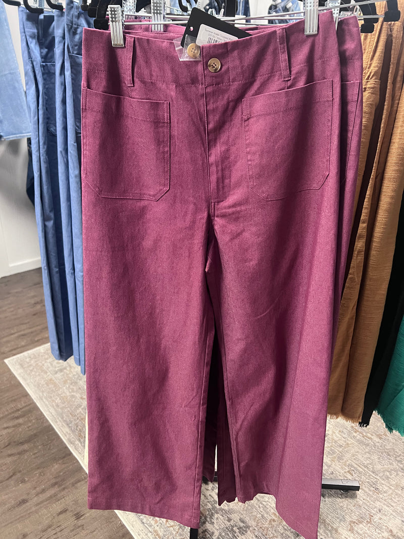 Summer Ankle Cropped Pants