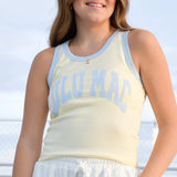 Yellow & Light Blue Lulu Mac Tank Top