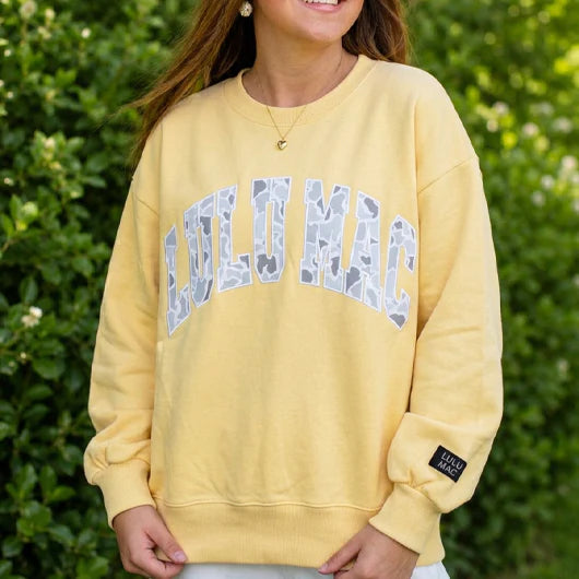 Yellow Camo Lulu Mac Sweatshirt - Adult