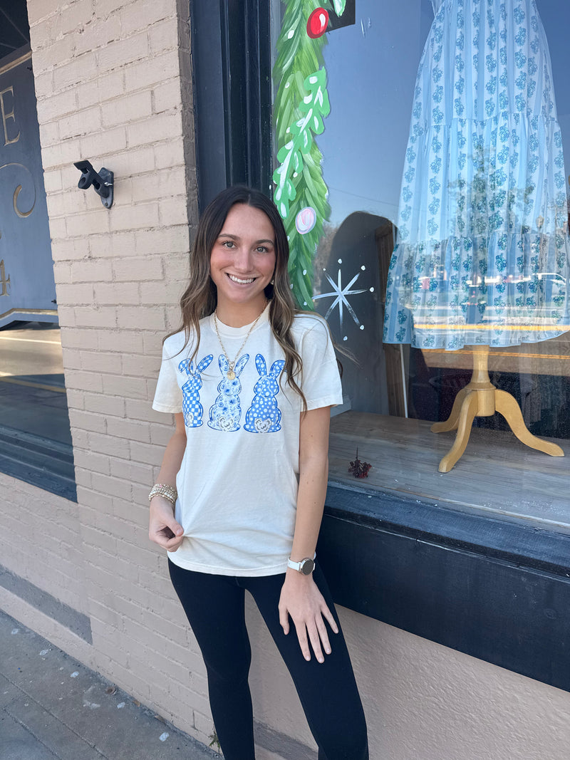 3 Bunny Pattern Tshirt