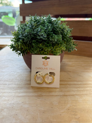 Annalise Pave Hoop Earring