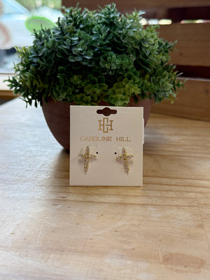 Florence CZ Cross Earring