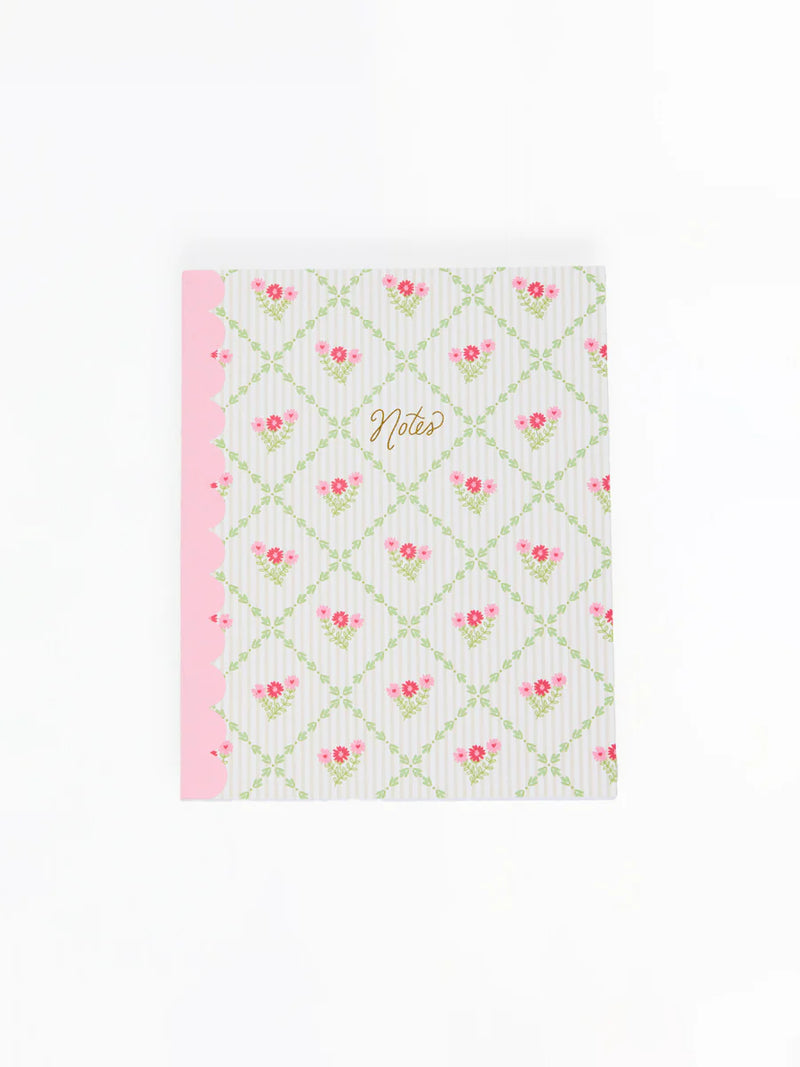 Scallop Notebook Cottage Trellis