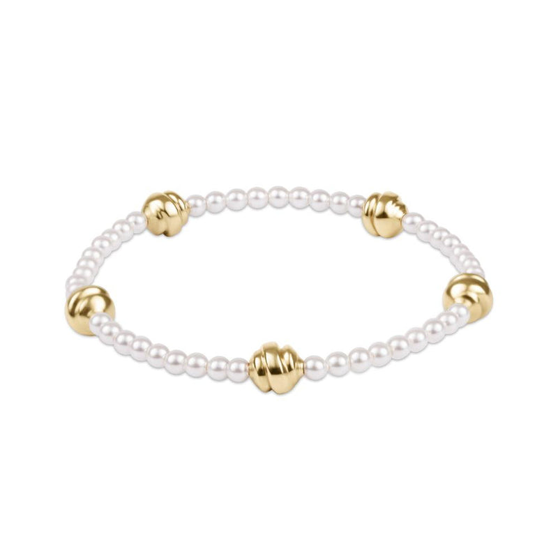 Admire Gold 3mm Pearl Bracelet