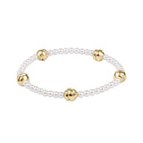 Admire Small Gold 3mm Pearl Bracelet