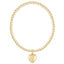 Classic Gold 3mm Bracelet - Love Plush Gold Charm