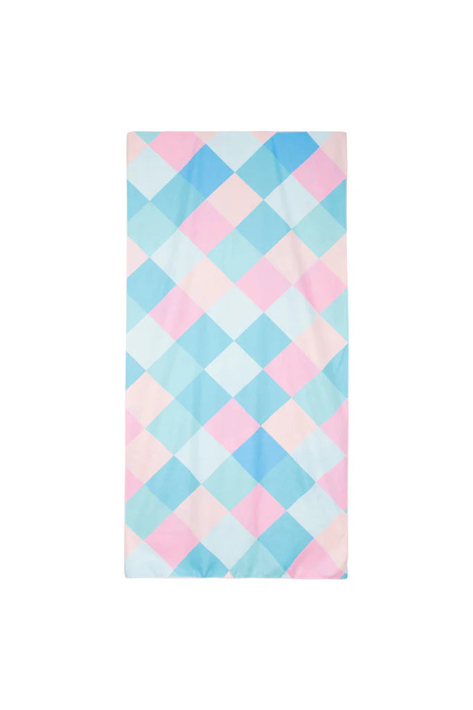 Katy Did Cool Flowers Reversible Beach Towel