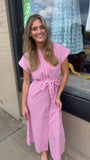 Daisy Striped Maxi Dress