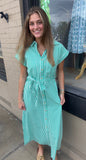 Daisy Striped Maxi Dress