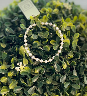 Classic Grateful Pattern 4mm bead bracelet-Pearl