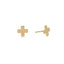 Signature Cross Stud- Gold