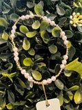 Classic Joy pattern 4mm Bead Bracelet - Pearl